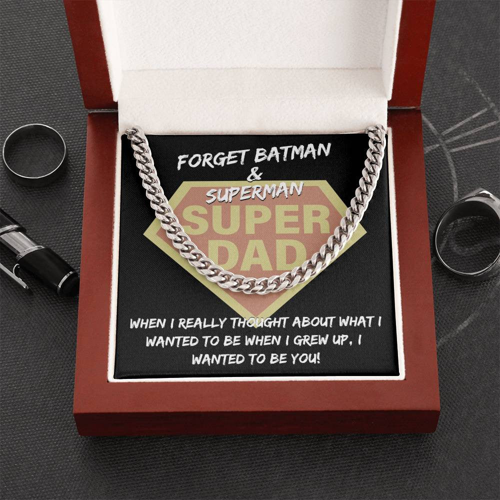 Cuban Chain Link Necklace, gift for Father, gift for Dad, Birthday Gift , Gift for him, Father's Day Gift