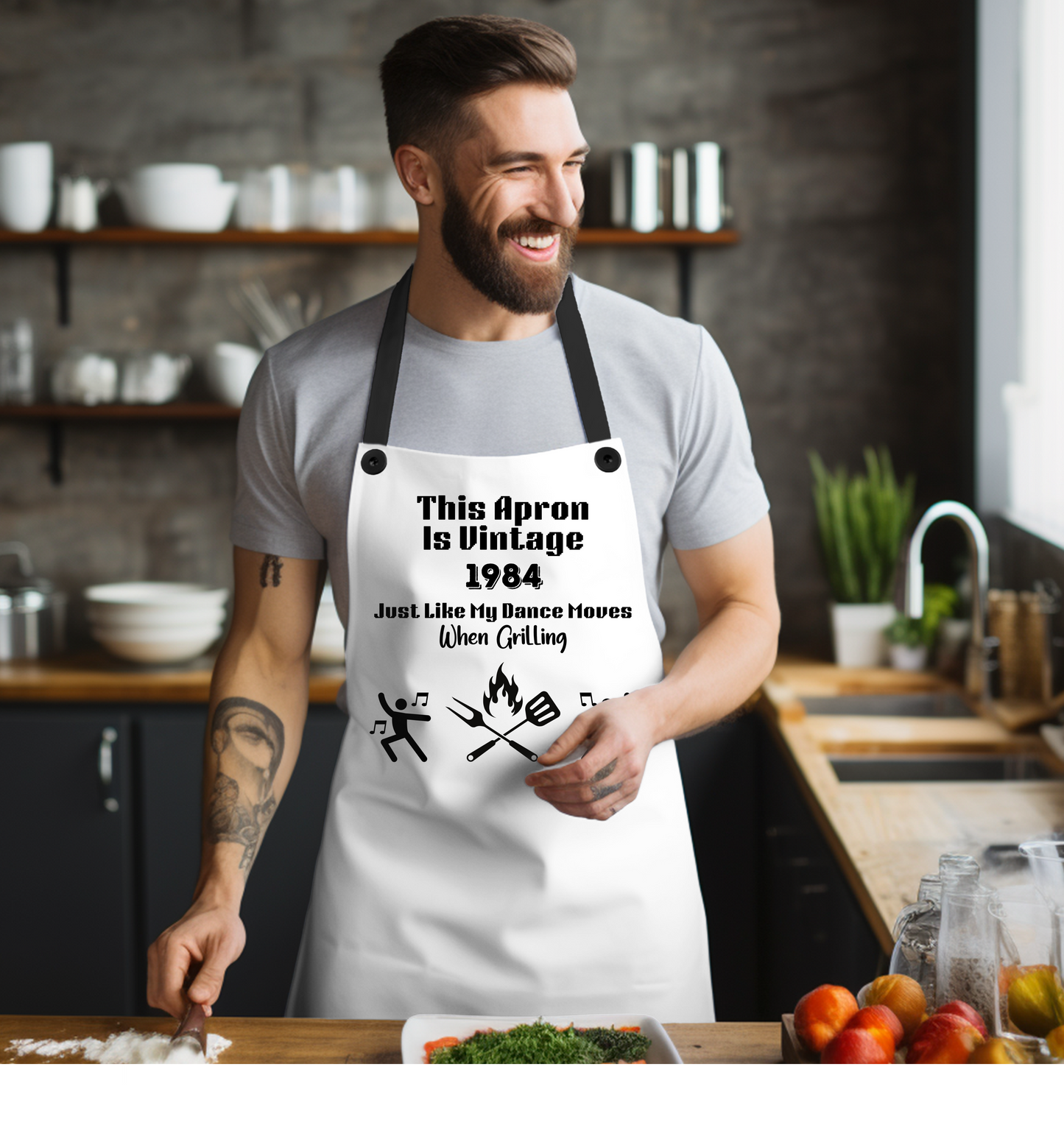Novelty Funny Apron, 40th birthday gift, gift for him, Father's Day gift