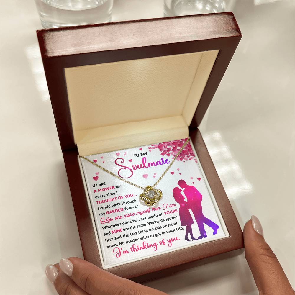 Thinking of You- Love Knot Necklace- Gift For Wife- Gift For Soulmate