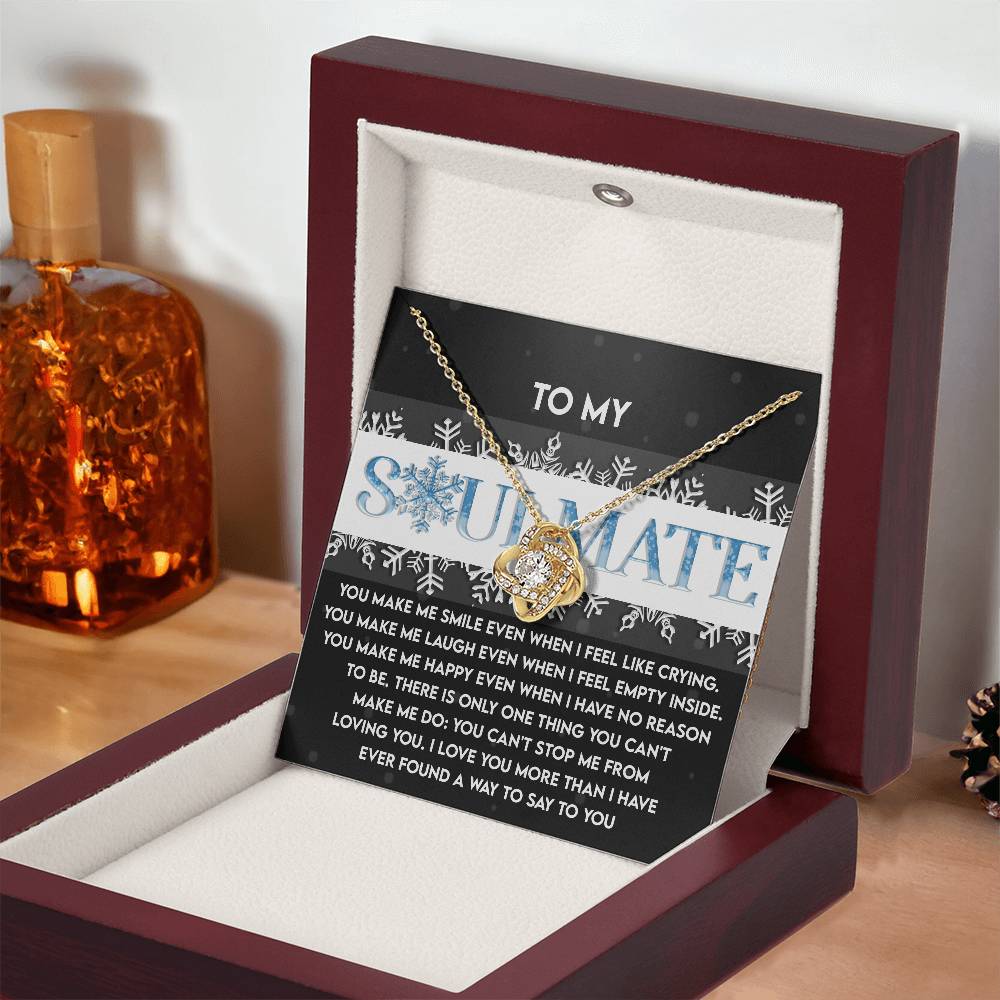 Romantic, Sentimental Gift For Soulmate, Love knot Necklace, Gift for Girlfriend, Christmas Gift