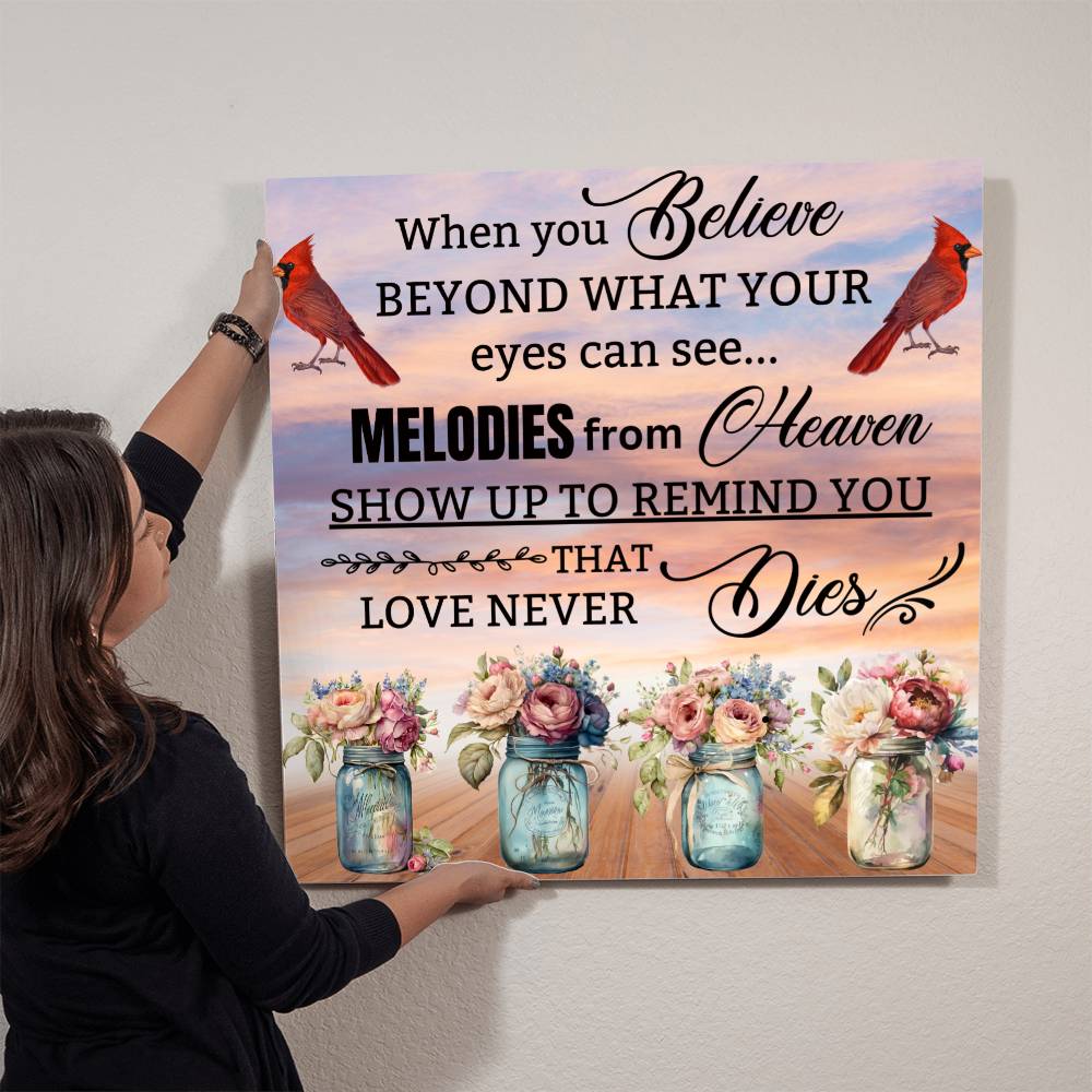 Melodies from Heaven- High Gloss Metal Art Print