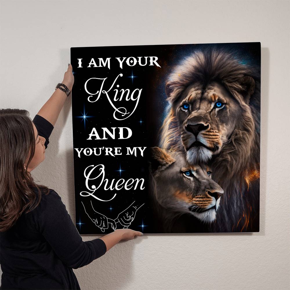 Crowned Love : Metal Prints, Anniversary Gift, Gift For Soulmate, Birthday Gift, Gift For Wife