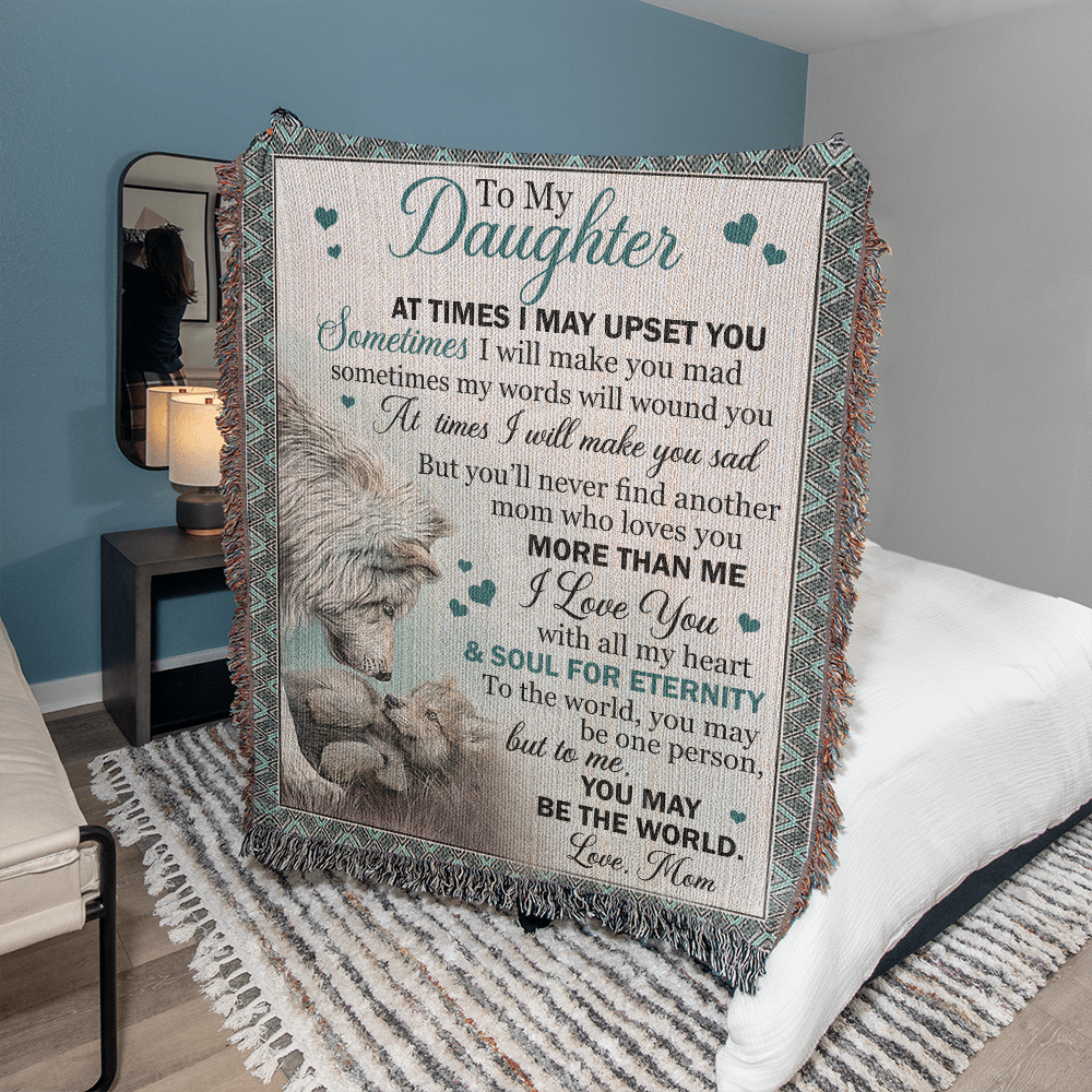 Heirloom Woven Blanket Gift for My Daughter
