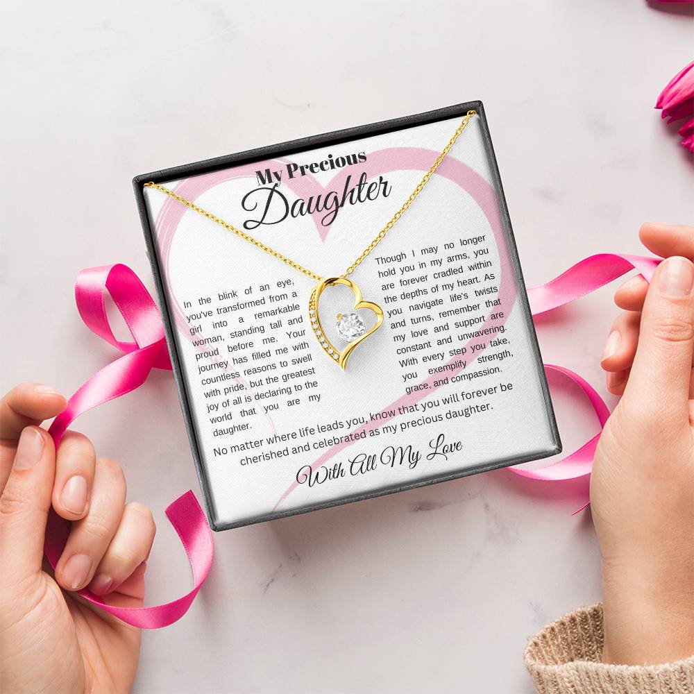 Timeless Love: Forever Love Necklace, gift for daughter, to my daughter gift