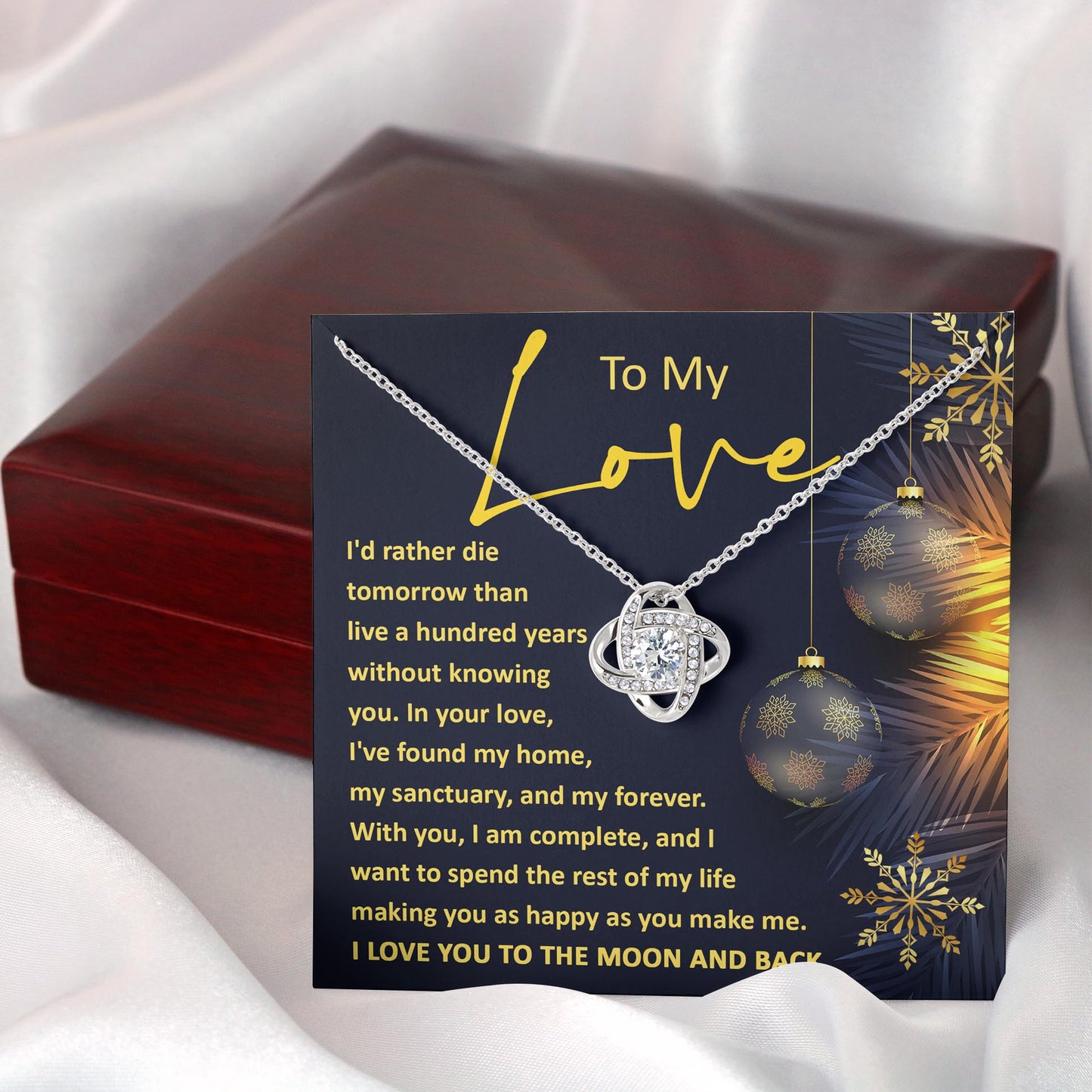 I Love You To The Moon And Back -Gift for Soulmate, Gift For Wife