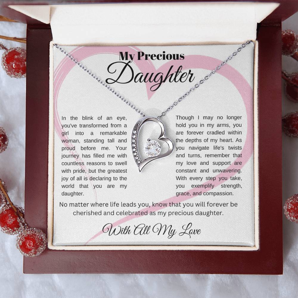 Timeless Love: Forever Love  Necklace, gift for daughter, to my daughter gift