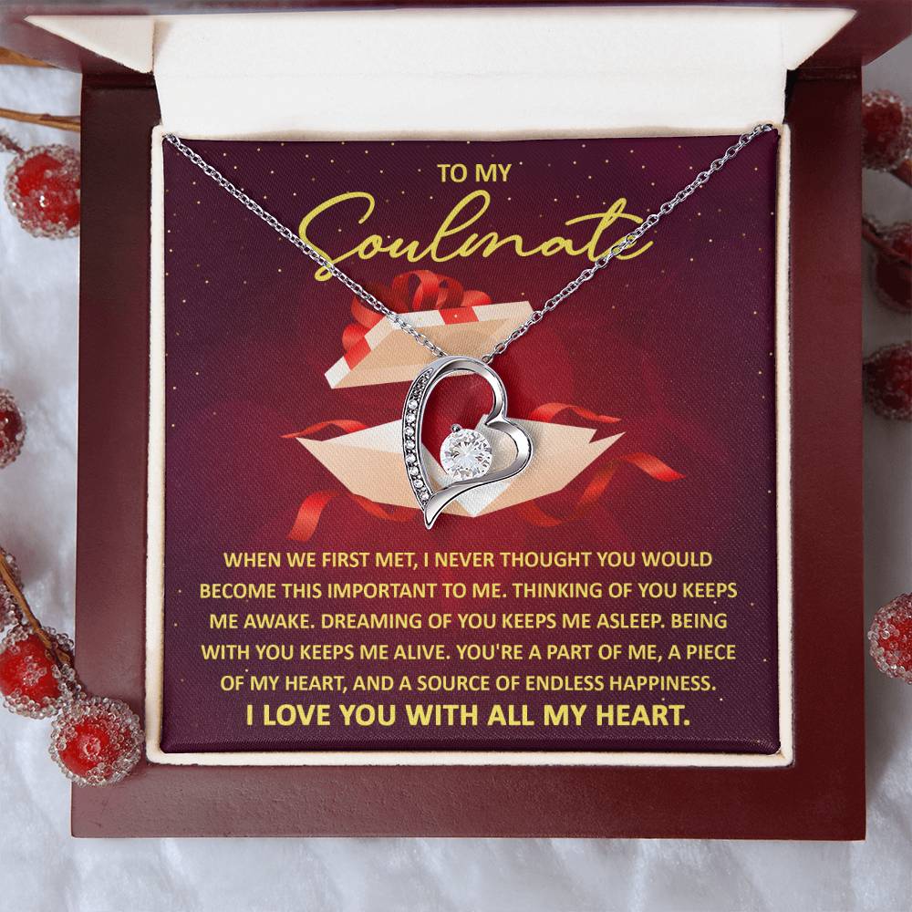 Thinking Of You- Forever Love Necklace- Gift For Wife, Gift For Soulmate