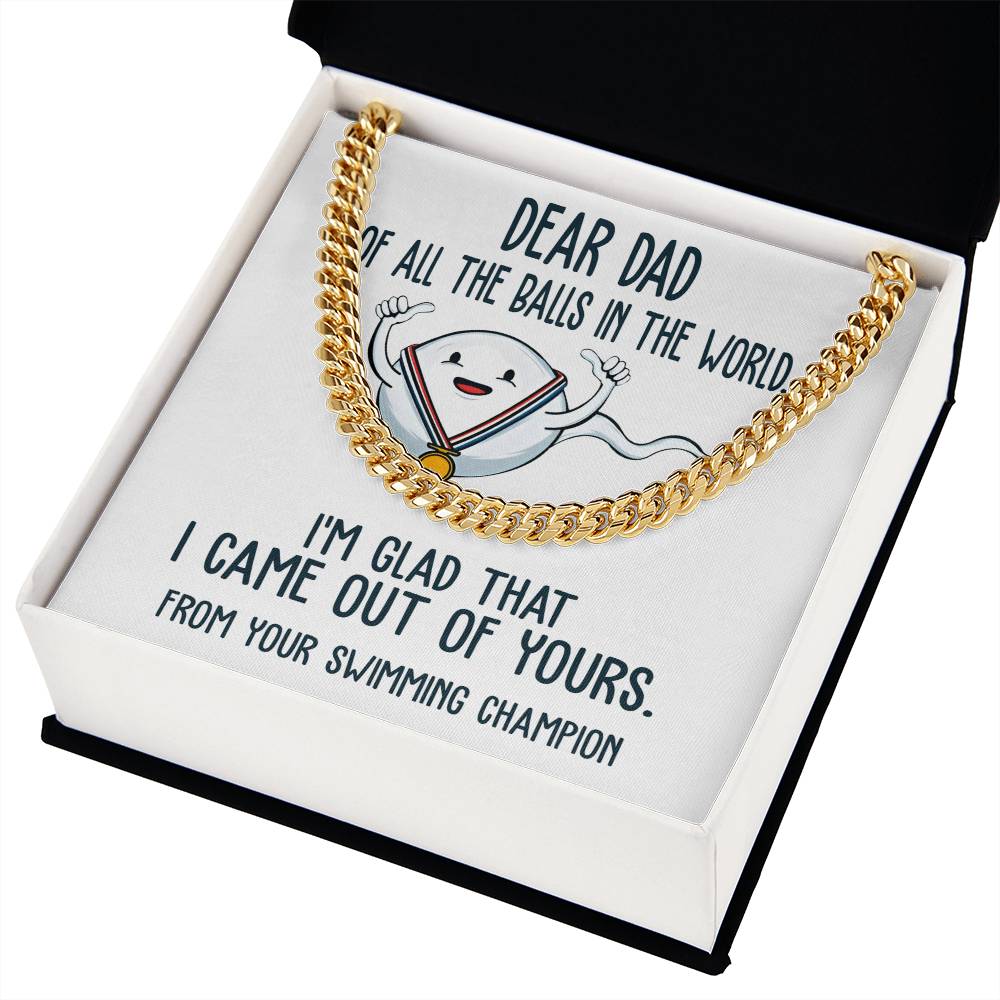 Cuban Link Chain Necklace  Gift For Dad, Gift For Father, Birthday Gift, Father's Day Gift