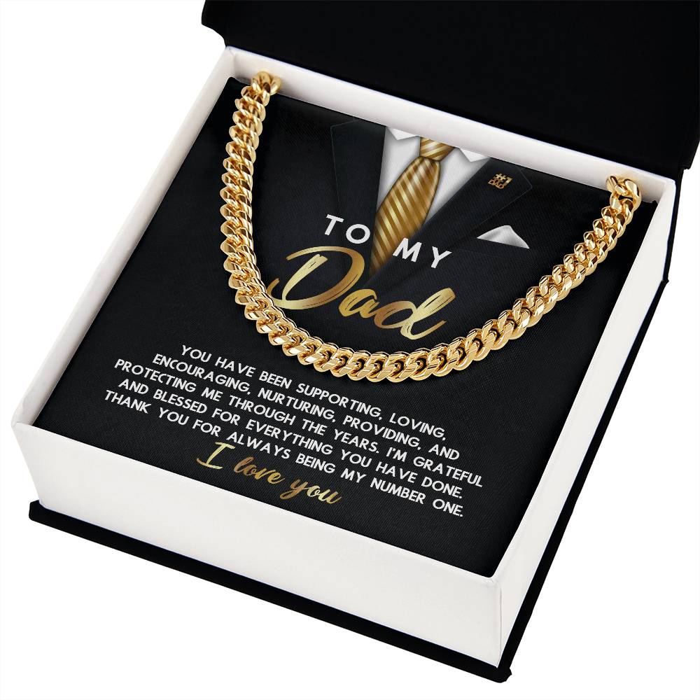 Cuban Link Chain Necklace, Gift for Dad, Gift for Father, Birthday,  Father's Day Gift