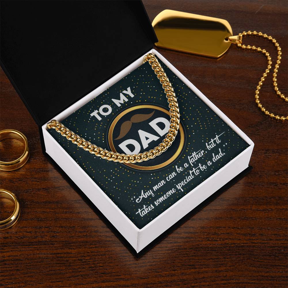 Cuban Chain Link  Necklace, Gift for Dad, Gift for Father, Birthday, Father's Day Gift