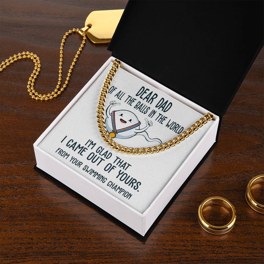 Cuban Link Chain Necklace  Gift For Dad, Gift For Father, Birthday Gift, Father's Day Gift