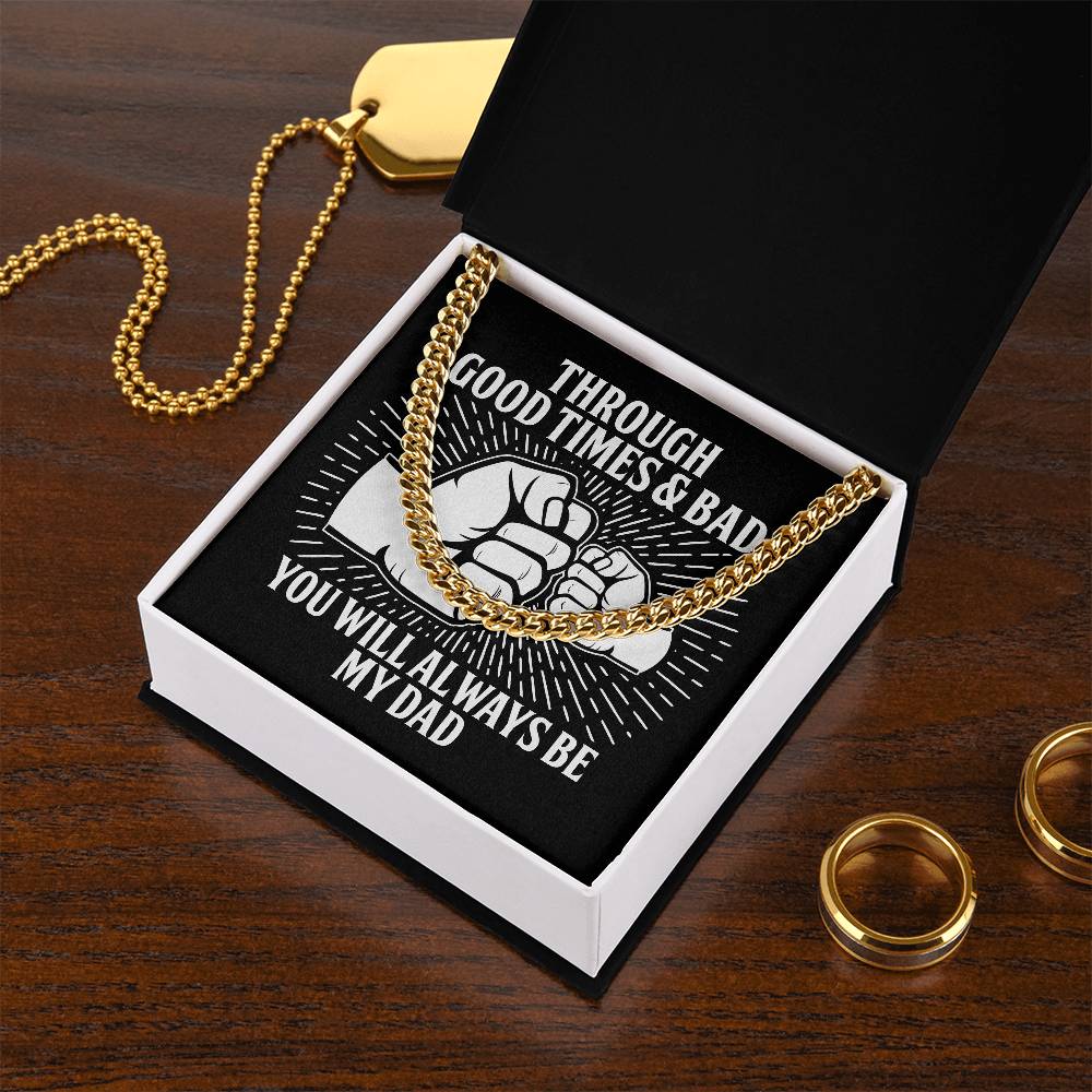 Cuban Link Chain Necklace, Gift For Dad, Gift For Father, Birthday Gift, Father's Day Gift