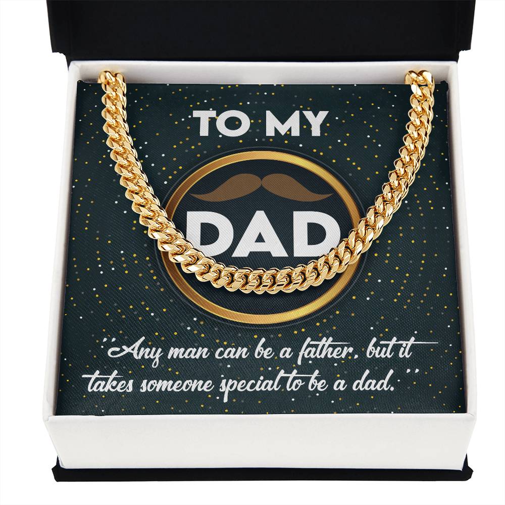 Cuban Chain Link  Necklace, Gift for Dad, Gift for Father, Birthday, Father's Day Gift