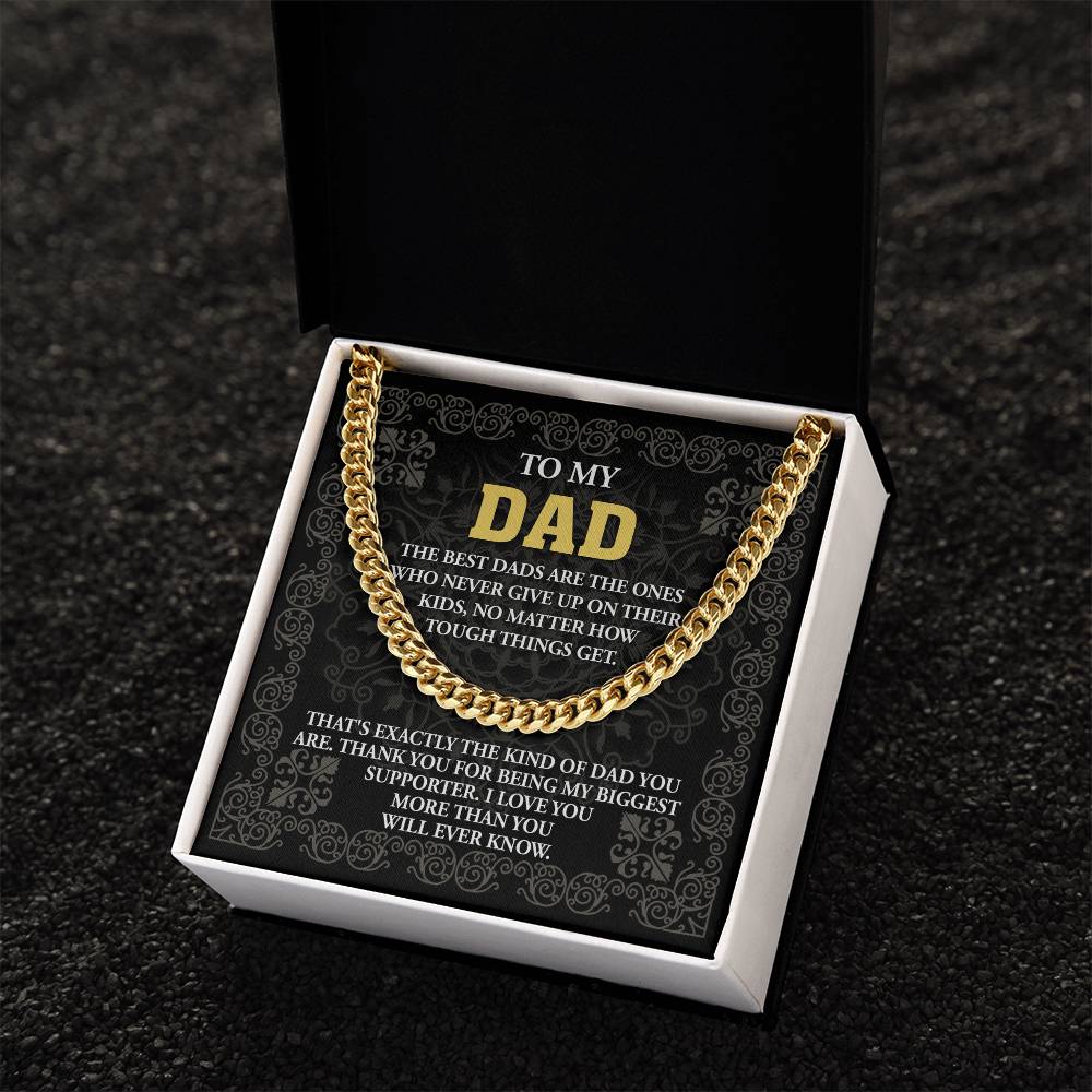 Cuban Link Chain Gift For Father, Gift For Father, Birthday Gift, Father's Day Gift