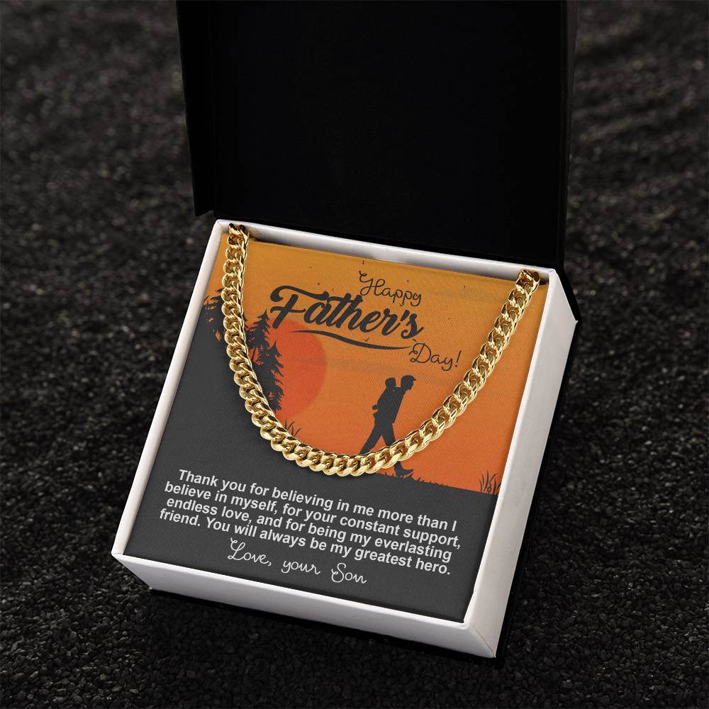 Cuban Chain Link  Gift For Dad from Son,Gift for Father, Birthday Gift, Father's Day Gift