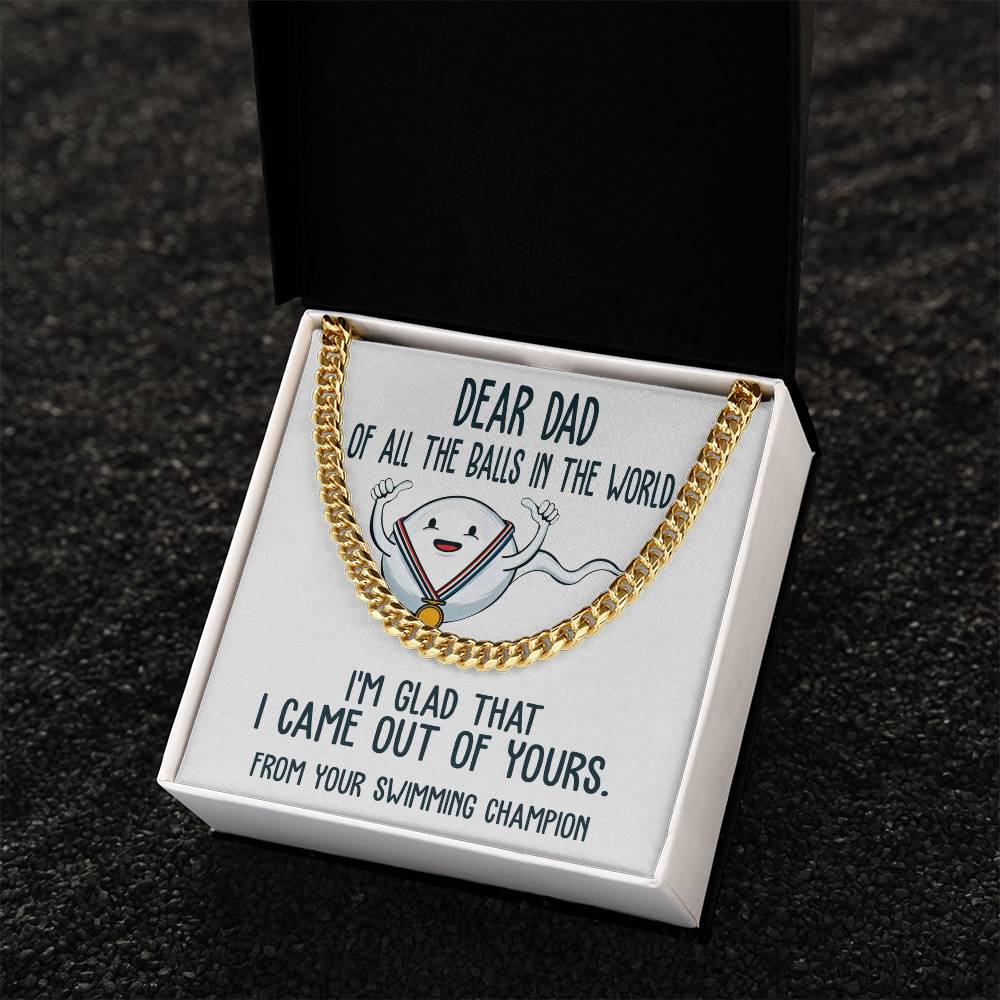 Cuban Link Chain Necklace  Gift For Dad, Gift For Father, Birthday Gift, Father's Day Gift