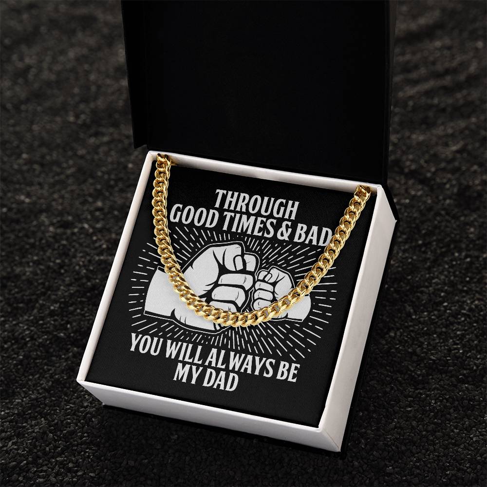 Cuban Link Chain Necklace, Gift For Dad, Gift For Father, Birthday Gift, Father's Day Gift