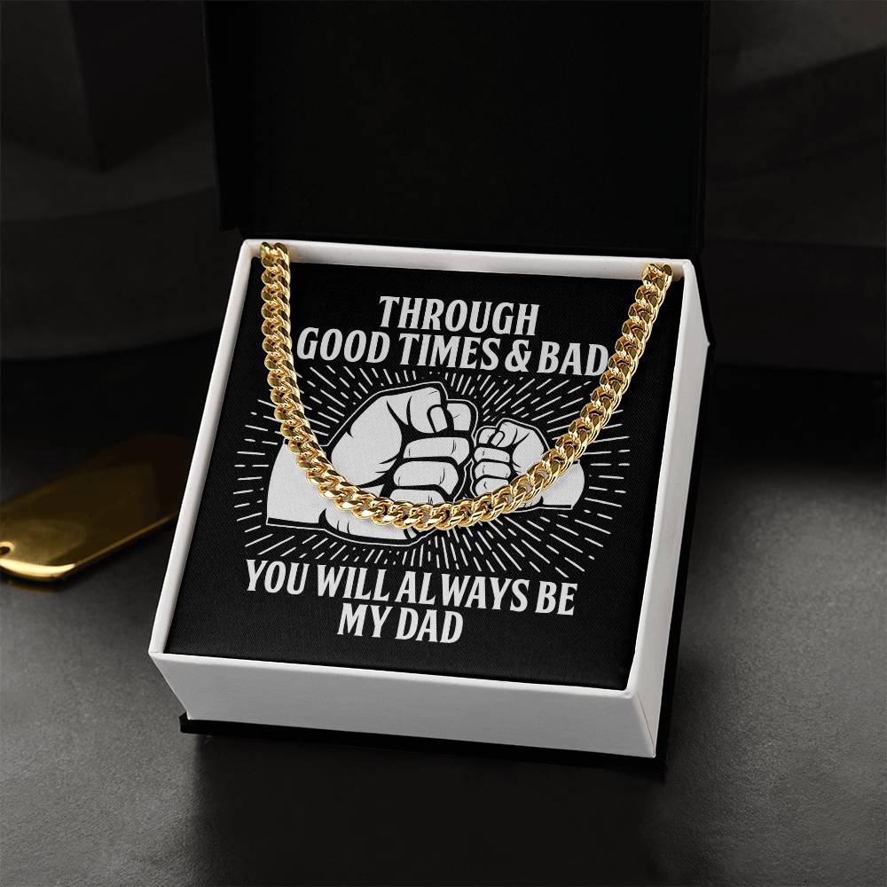 Cuban Link Chain Necklace, Gift For Dad, Gift For Father, Birthday Gift, Father's Day Gift