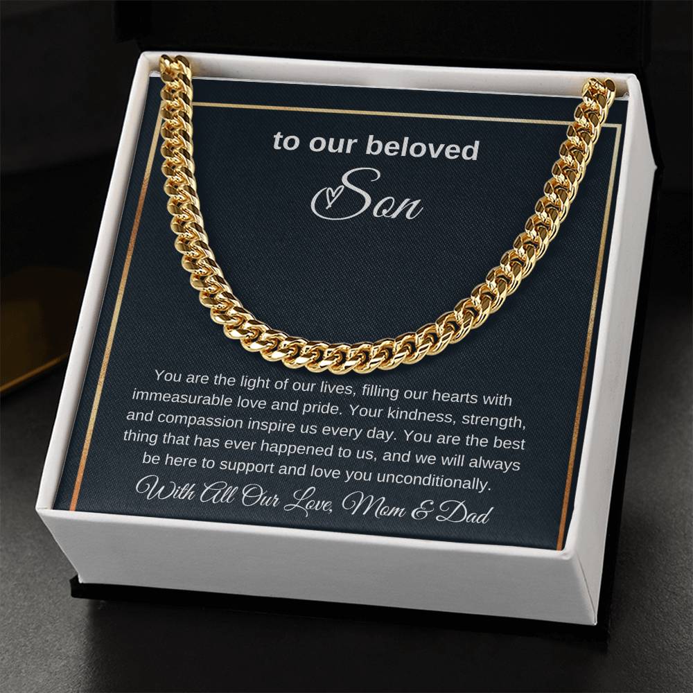 Cuban Link Necklaces: A Fusion of Style and Love, Gift for Son, To My Son Gift