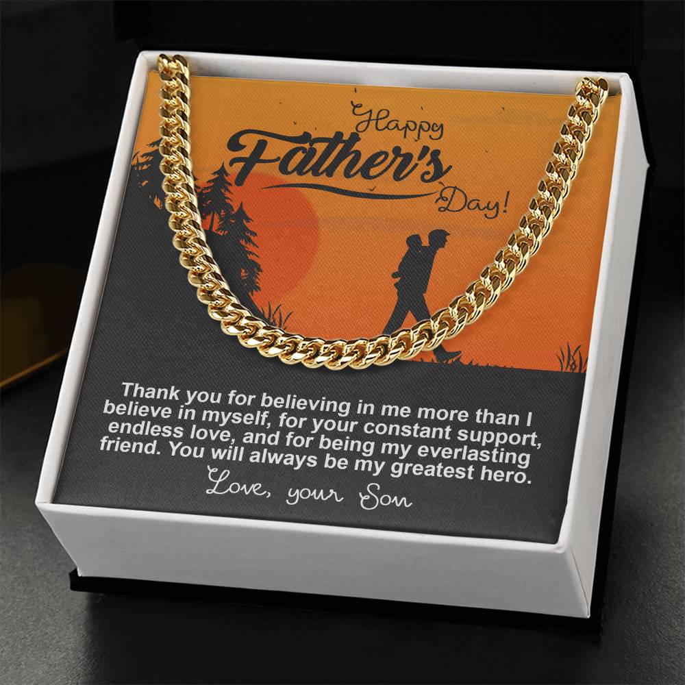 Cuban Chain Link  Gift For Dad from Son,Gift for Father, Birthday Gift, Father's Day Gift