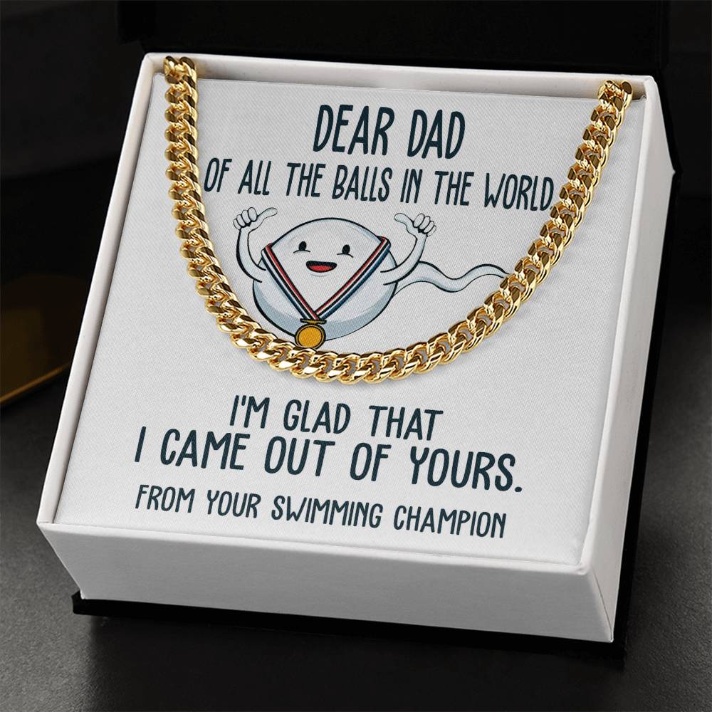 Cuban Link Chain Necklace  Gift For Dad, Gift For Father, Birthday Gift, Father's Day Gift