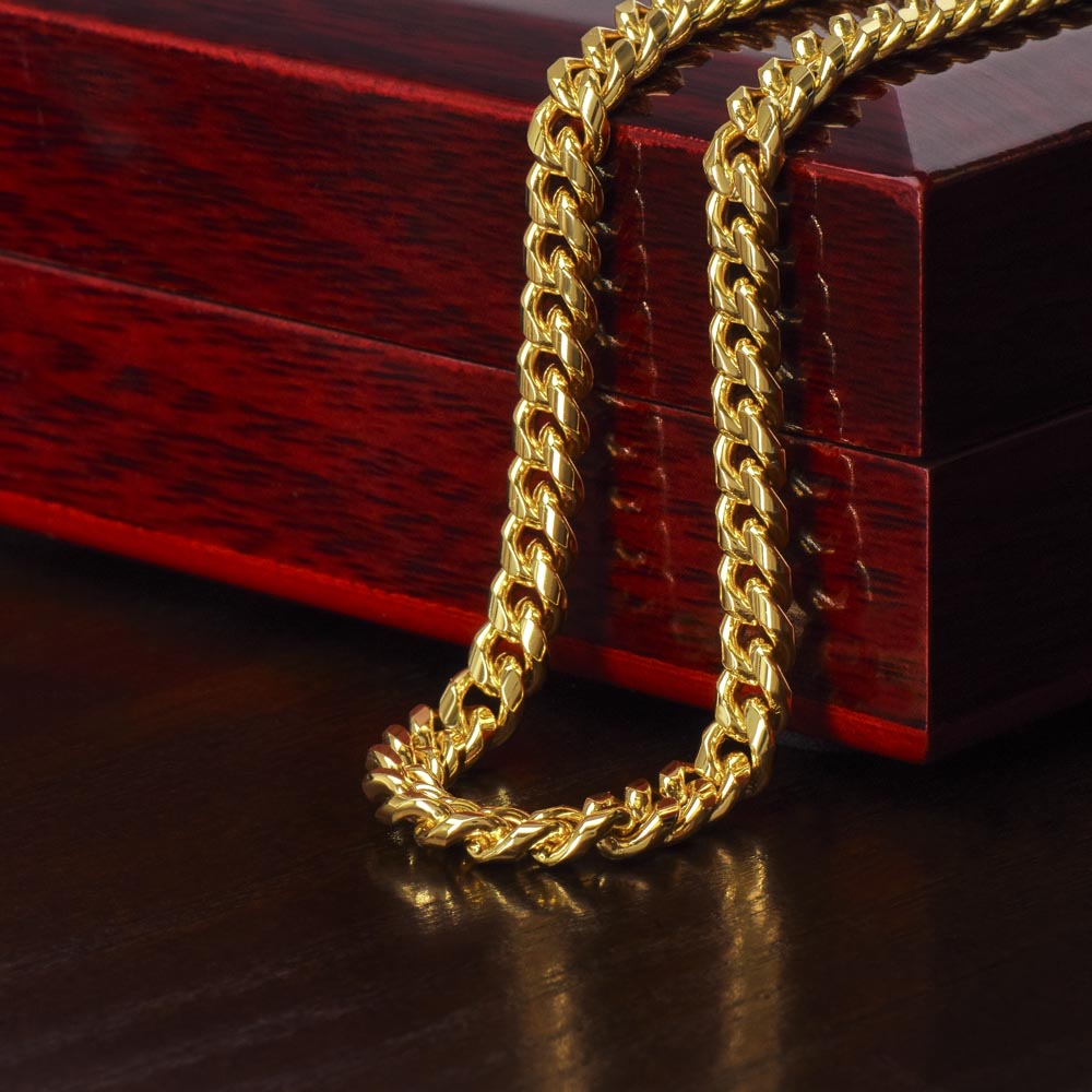 My Man- Cuban Necklace-  Gift For Husband