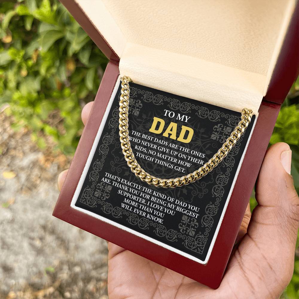 Cuban Link Chain Gift For Father, Gift For Father, Birthday Gift, Father's Day Gift