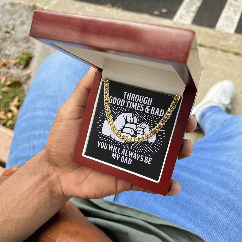 Cuban Link Chain Necklace, Gift For Dad, Gift For Father, Birthday Gift, Father's Day Gift