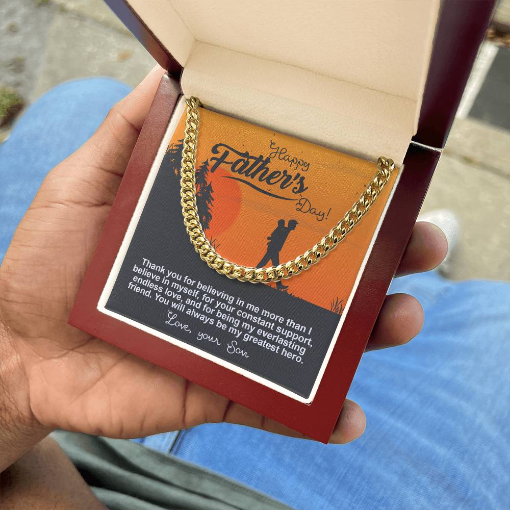 Cuban Chain Link  Gift For Dad from Son,Gift for Father, Birthday Gift, Father's Day Gift