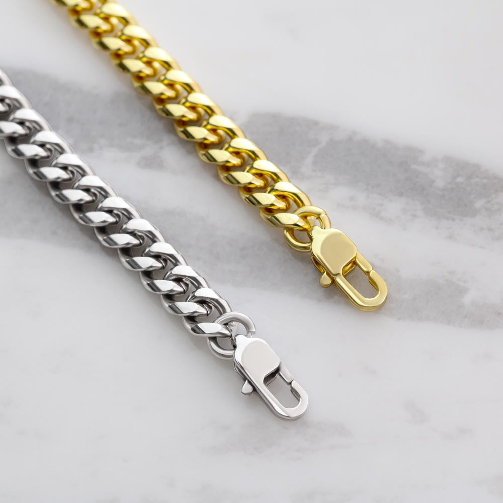 Cuban Link Chain Necklace Gift for Dad, Gift for Father, Birthday Gift, Father's Day Gift