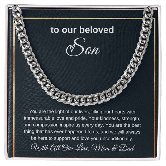 Cuban Link Necklaces: A Fusion of Style and Love, Gift for Son, To My Son Gift