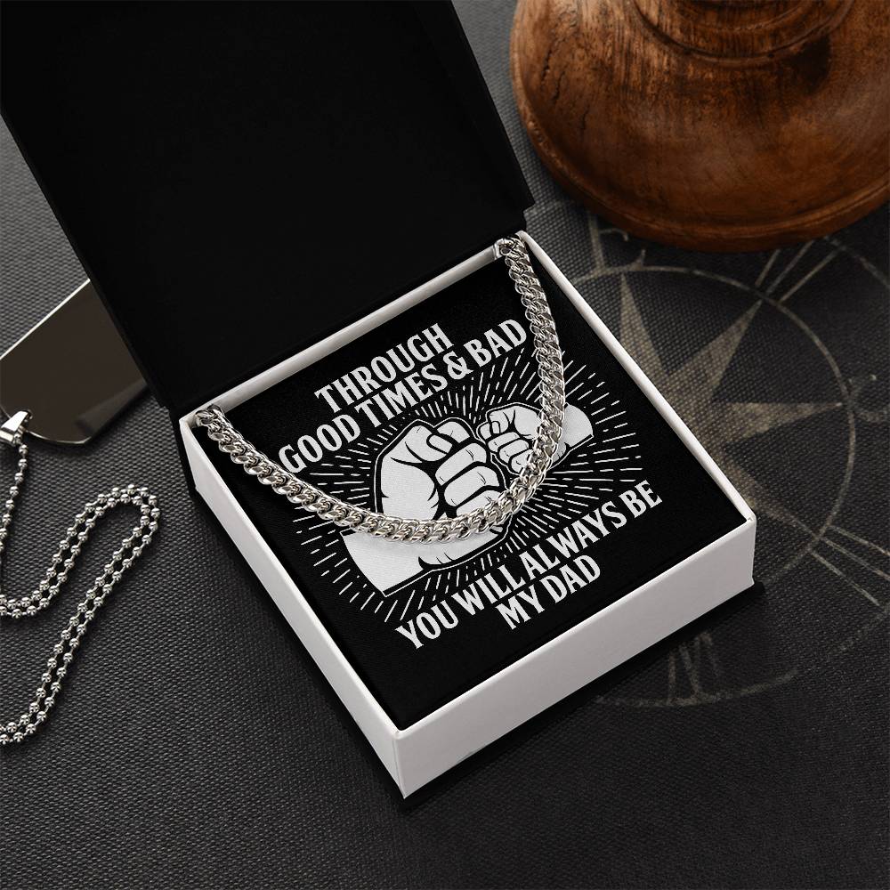 Cuban Link Chain Necklace, Gift For Dad, Gift For Father, Birthday Gift, Father's Day Gift