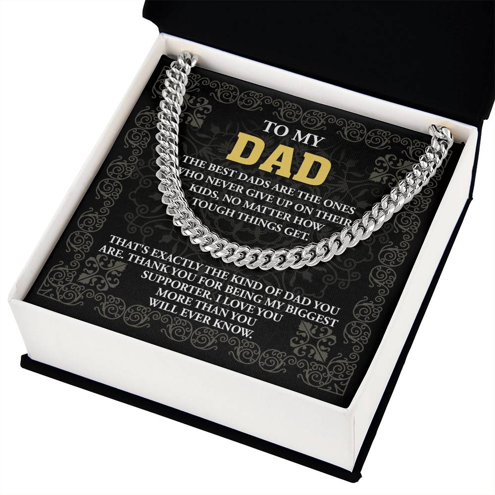 Cuban Link Chain Gift For Father, Gift For Father, Birthday Gift, Father's Day Gift