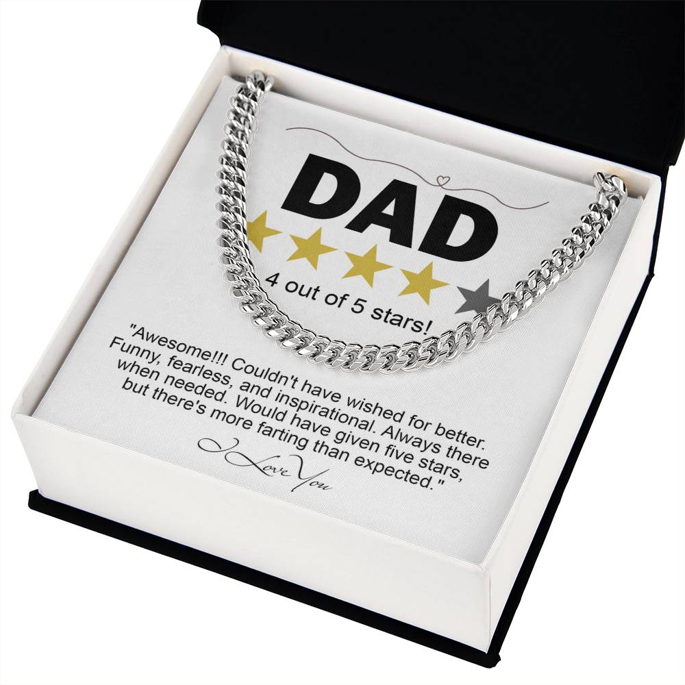 Cuban Link  Chain Necklace Gift For Dad, Gift For Father, Birthday Gift, Father's Day Gift