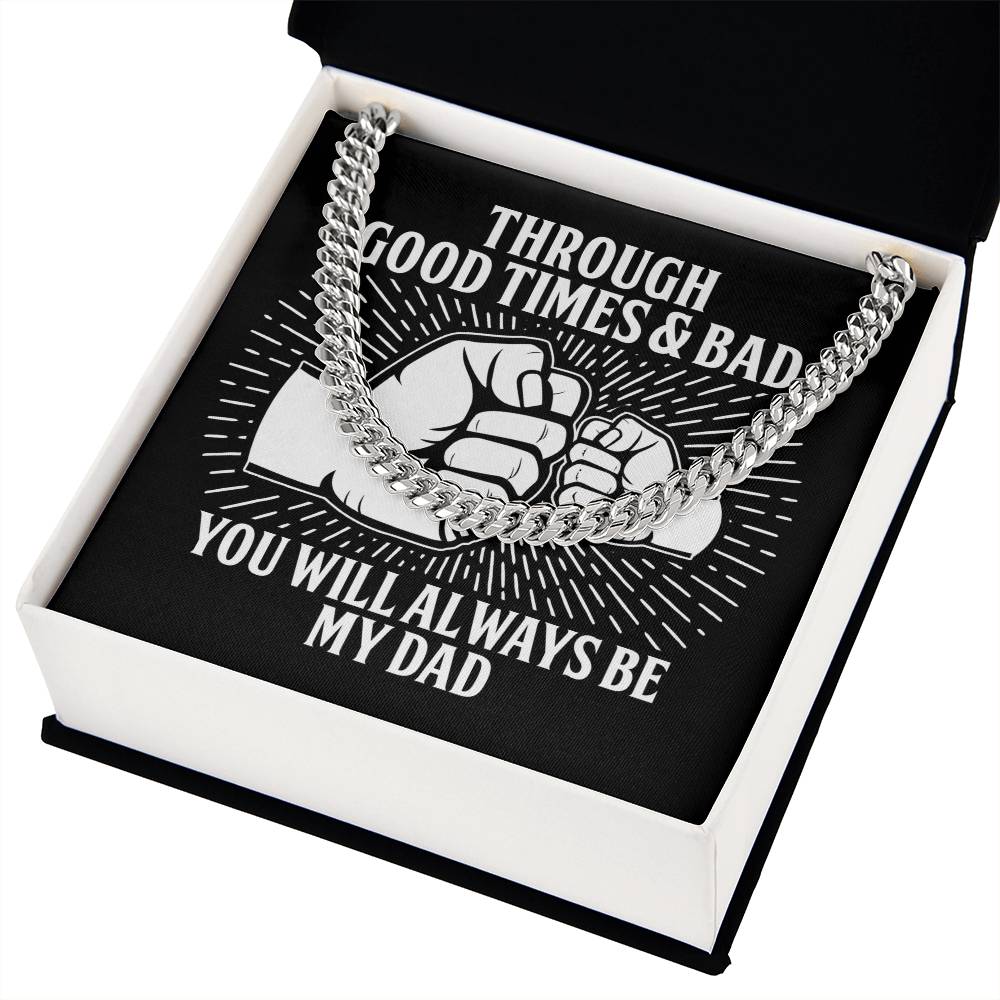 Cuban Link Chain Necklace, Gift For Dad, Gift For Father, Birthday Gift, Father's Day Gift