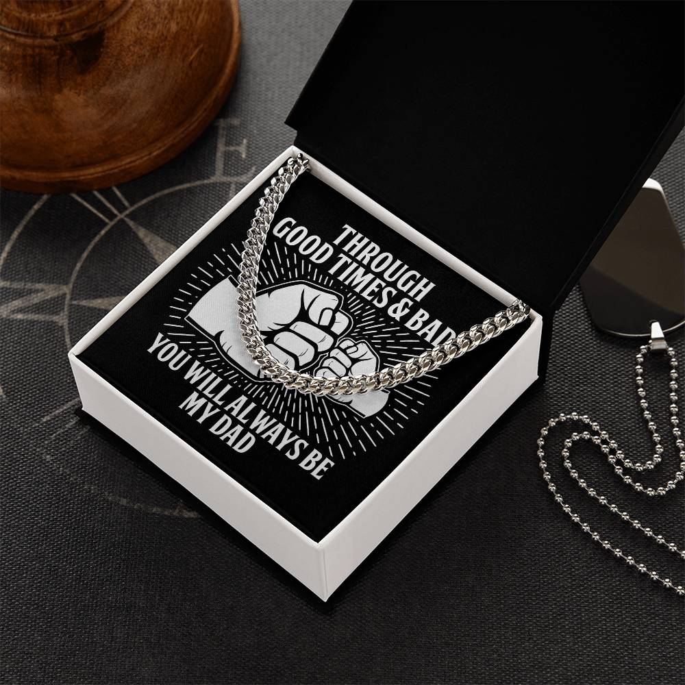 Cuban Link Chain Necklace, Gift For Dad, Gift For Father, Birthday Gift, Father's Day Gift