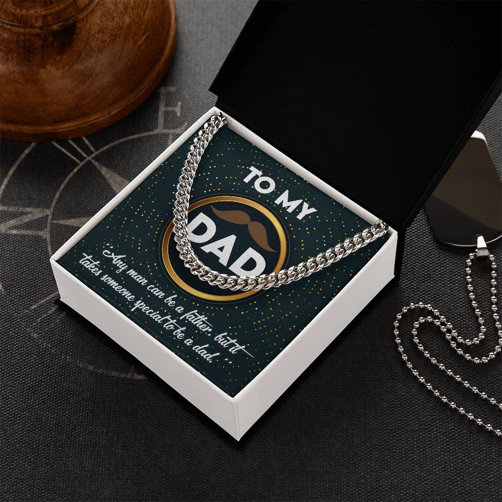 Cuban Chain Link  Necklace, Gift for Dad, Gift for Father, Birthday, Father's Day Gift