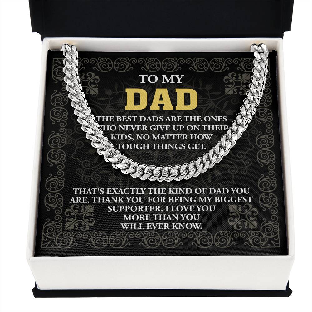 Cuban Link Chain Gift For Father, Gift For Father, Birthday Gift, Father's Day Gift