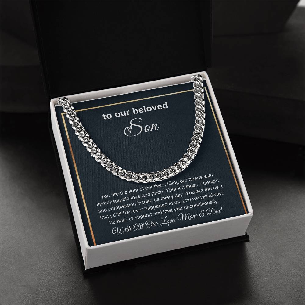 Cuban Link Necklaces: A Fusion of Style and Love, Gift for Son, To My Son Gift