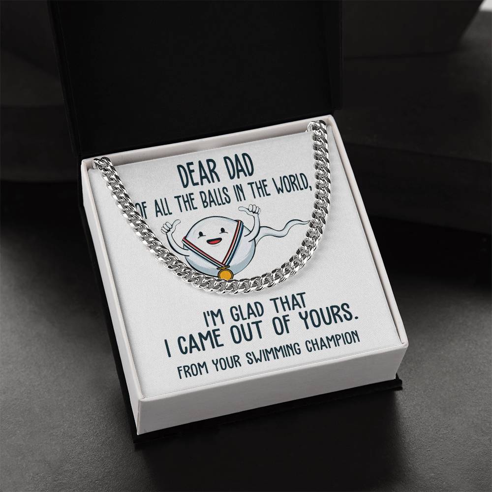 Cuban Link Chain Necklace  Gift For Dad, Gift For Father, Birthday Gift, Father's Day Gift