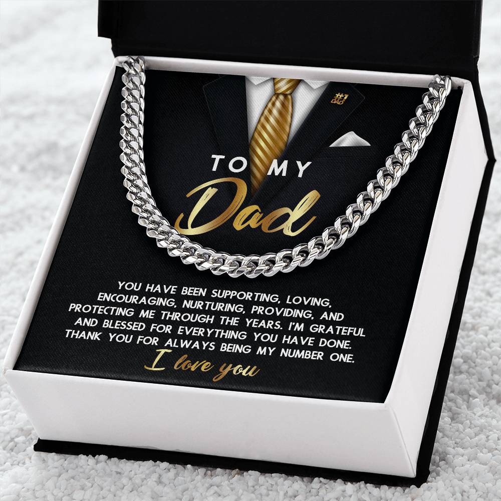Cuban Link Chain Necklace, Gift for Dad, Gift for Father, Birthday,  Father's Day Gift