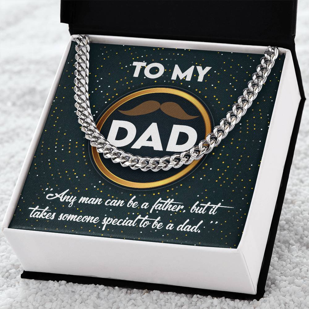 Cuban Chain Link  Necklace, Gift for Dad, Gift for Father, Birthday, Father's Day Gift