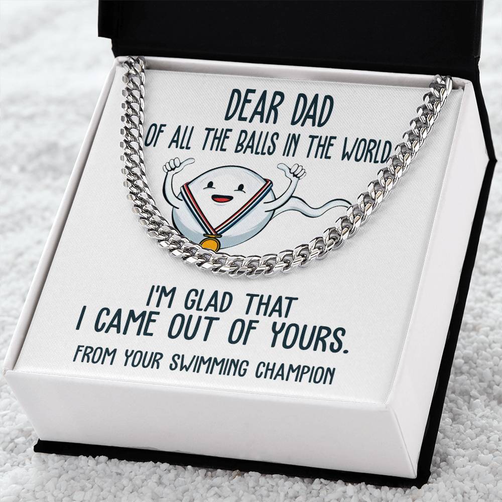Cuban Link Chain Necklace  Gift For Dad, Gift For Father, Birthday Gift, Father's Day Gift