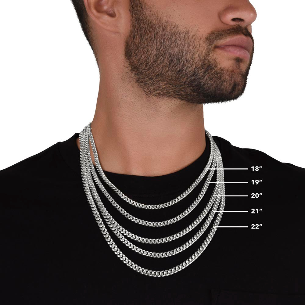 Cuban Link Chain Necklace, Gift for Dad, Gift for Father, Birthday,  Father's Day Gift