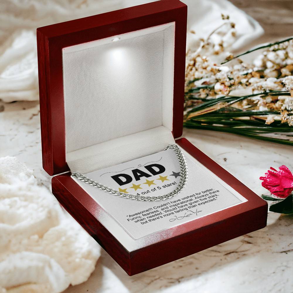 Cuban Link  Chain Necklace Gift For Dad, Gift For Father, Birthday Gift, Father's Day Gift