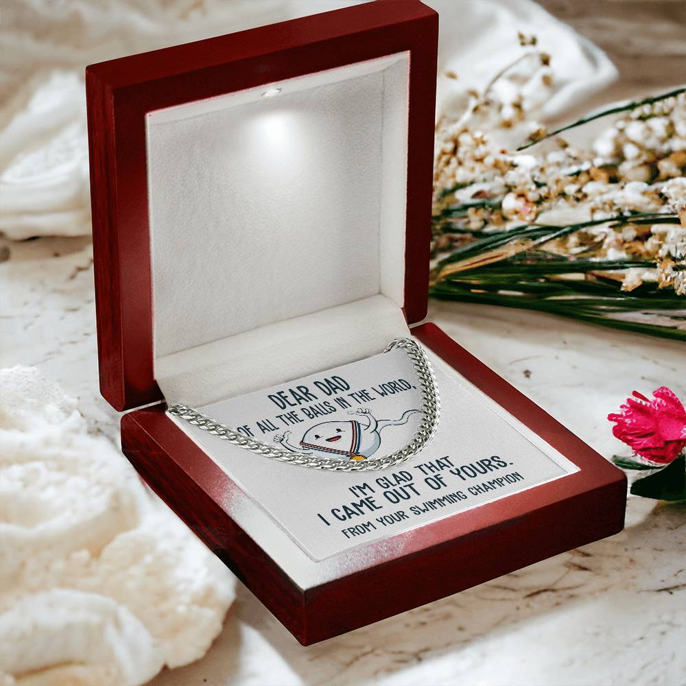 Cuban Link Chain Necklace  Gift For Dad, Gift For Father, Birthday Gift, Father's Day Gift