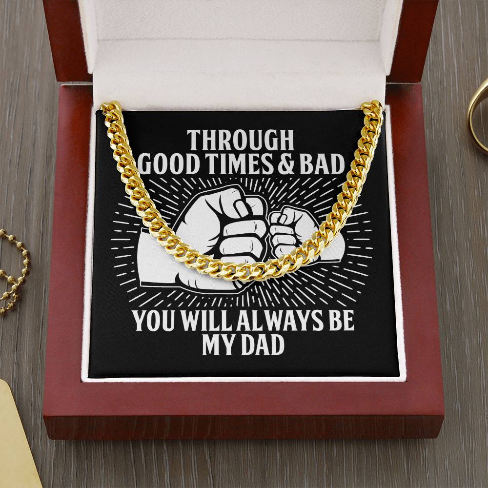 Cuban Link Chain Necklace, Gift For Dad, Gift For Father, Birthday Gift, Father's Day Gift