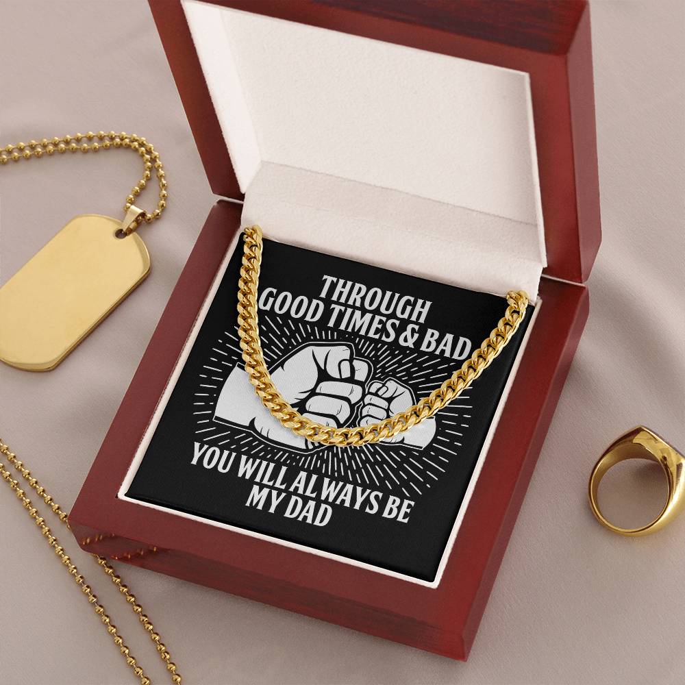 Cuban Link Chain Necklace, Gift For Dad, Gift For Father, Birthday Gift, Father's Day Gift