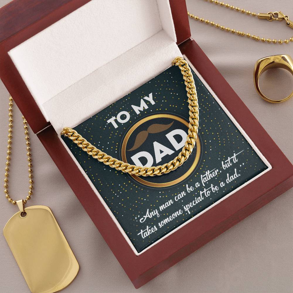 Cuban Chain Link  Necklace, Gift for Dad, Gift for Father, Birthday, Father's Day Gift