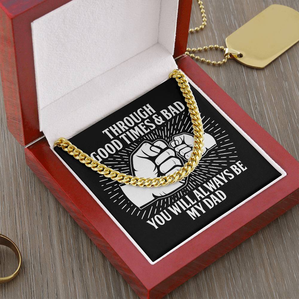 Cuban Link Chain Necklace, Gift For Dad, Gift For Father, Birthday Gift, Father's Day Gift